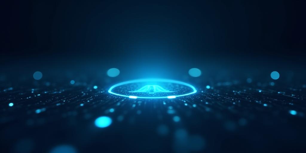 Abstract digital representation of legal security and data AI integration
