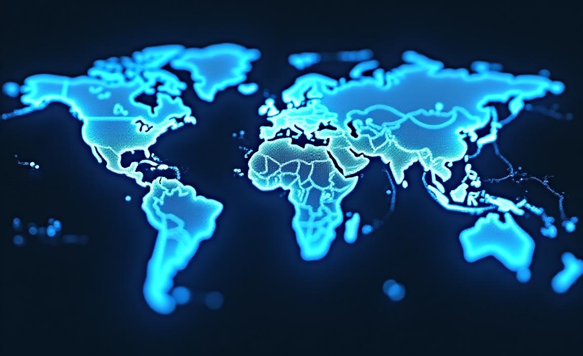 Futuristic Supply Chain Network Visualization
